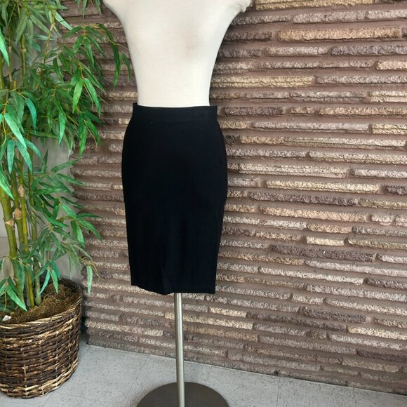 Vince Black Knit Pencil Straight Skirt Size Small - Picture 6 of 6